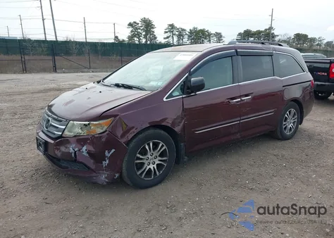 2011 Honda Odyssey Ex из США, поврежденный, VIN 5FNRL5H43BB029161